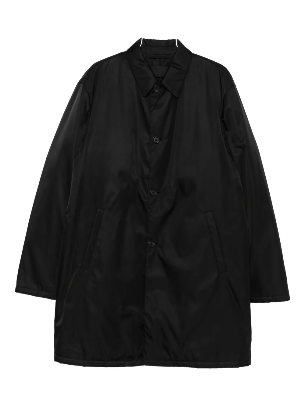 Prada Linea Rossa single-breasted coat - Nero