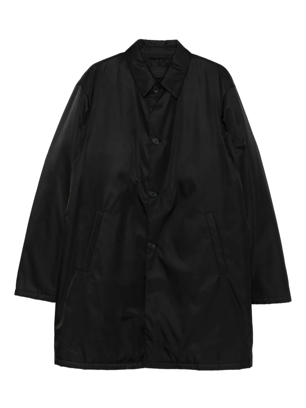 Prada Linea Rossa single-breasted coat - ブラック Prada Linea Rossa single-breasted coat - ブラック