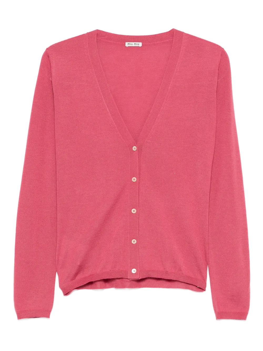 Miu Miu V-neck button-up cardigan | Pink | Image 1