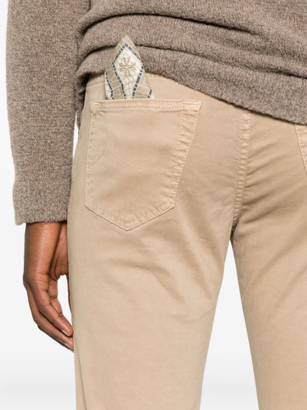 Jacob Cohën Straight broek Beige