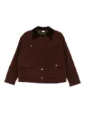 ASPESI corduroy-collar buttoned jacket - Red