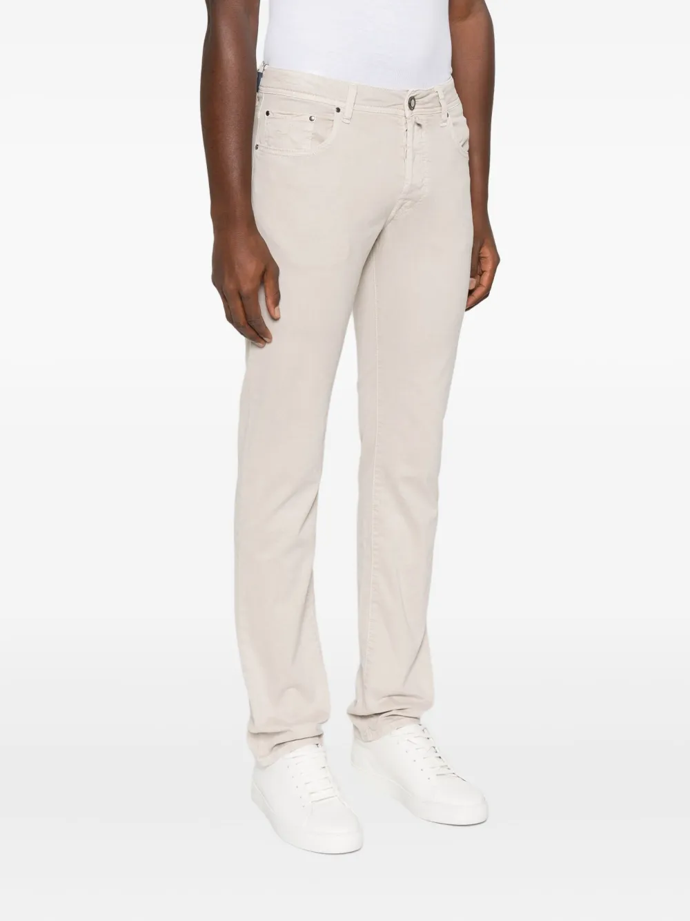 Jacob Cohën Straight broek Beige