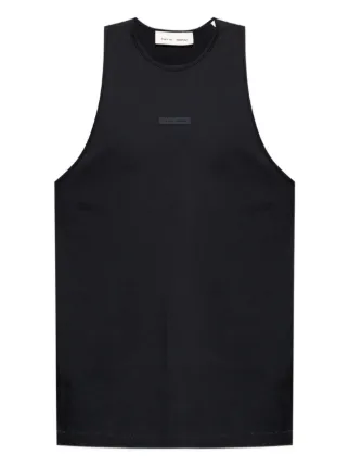 FEAR OF GOD ESSENTIALS logo-detail Tank Top | Black | FARFETCH