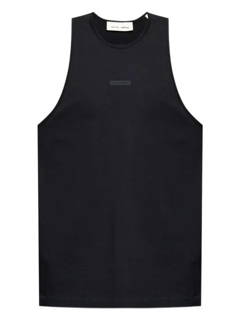 FEAR OF GOD ESSENTIALS logo-plaque tank top