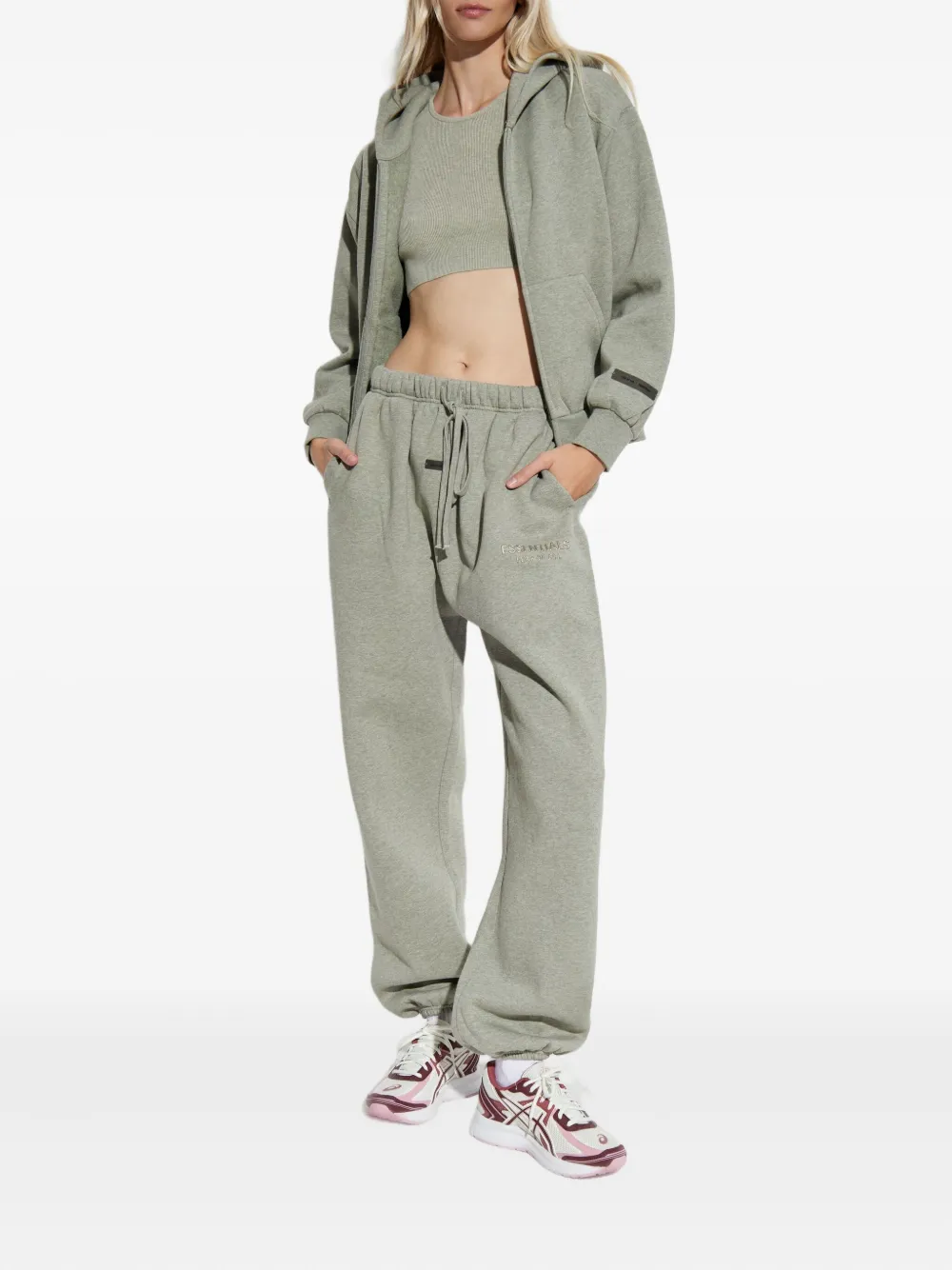 FEAR OF GOD ESSENTIALS Joggingbroek met trekkoord cuffs - Grijs