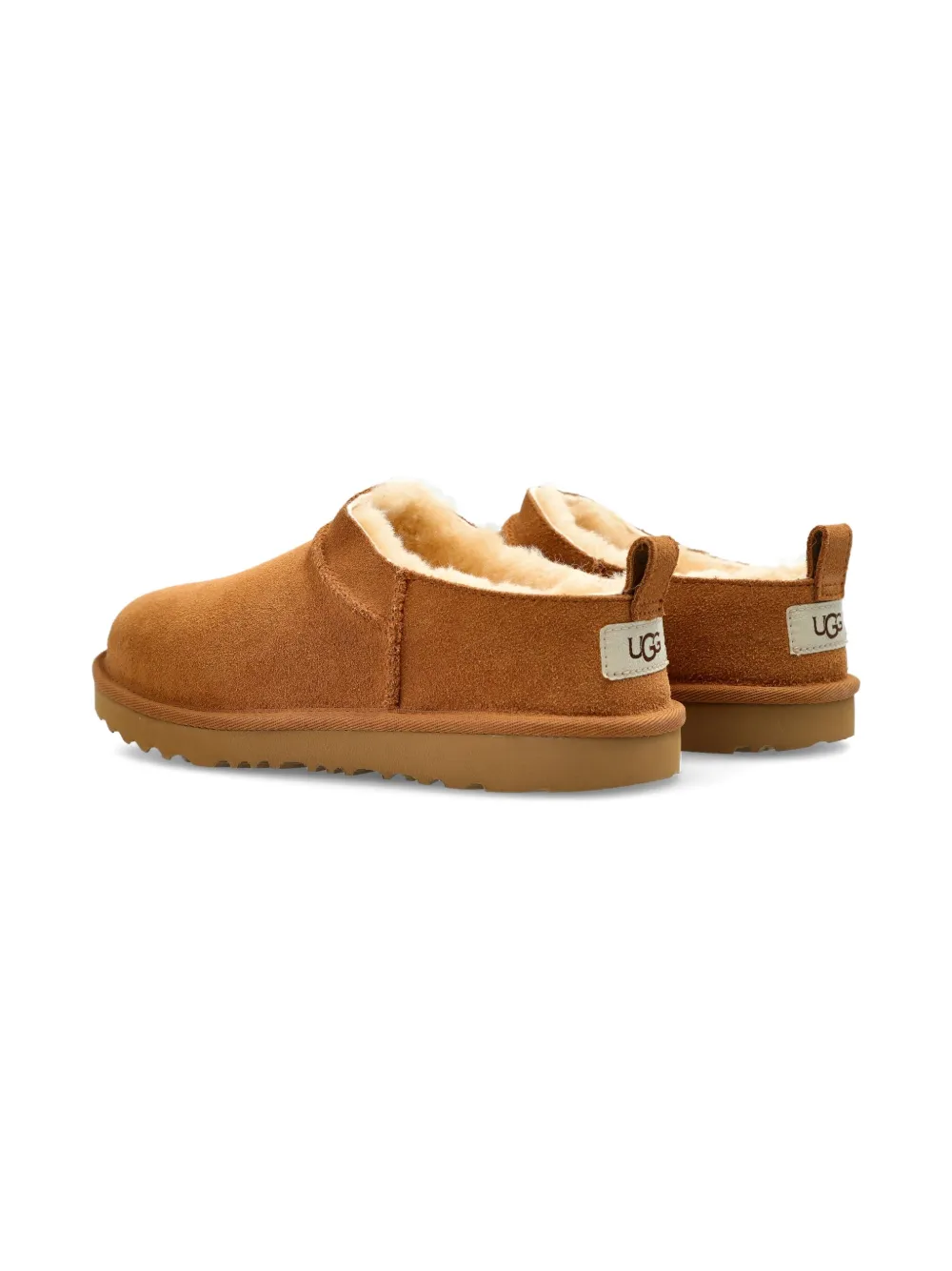 UGG Kids suede leather slip-on trainers Brown
