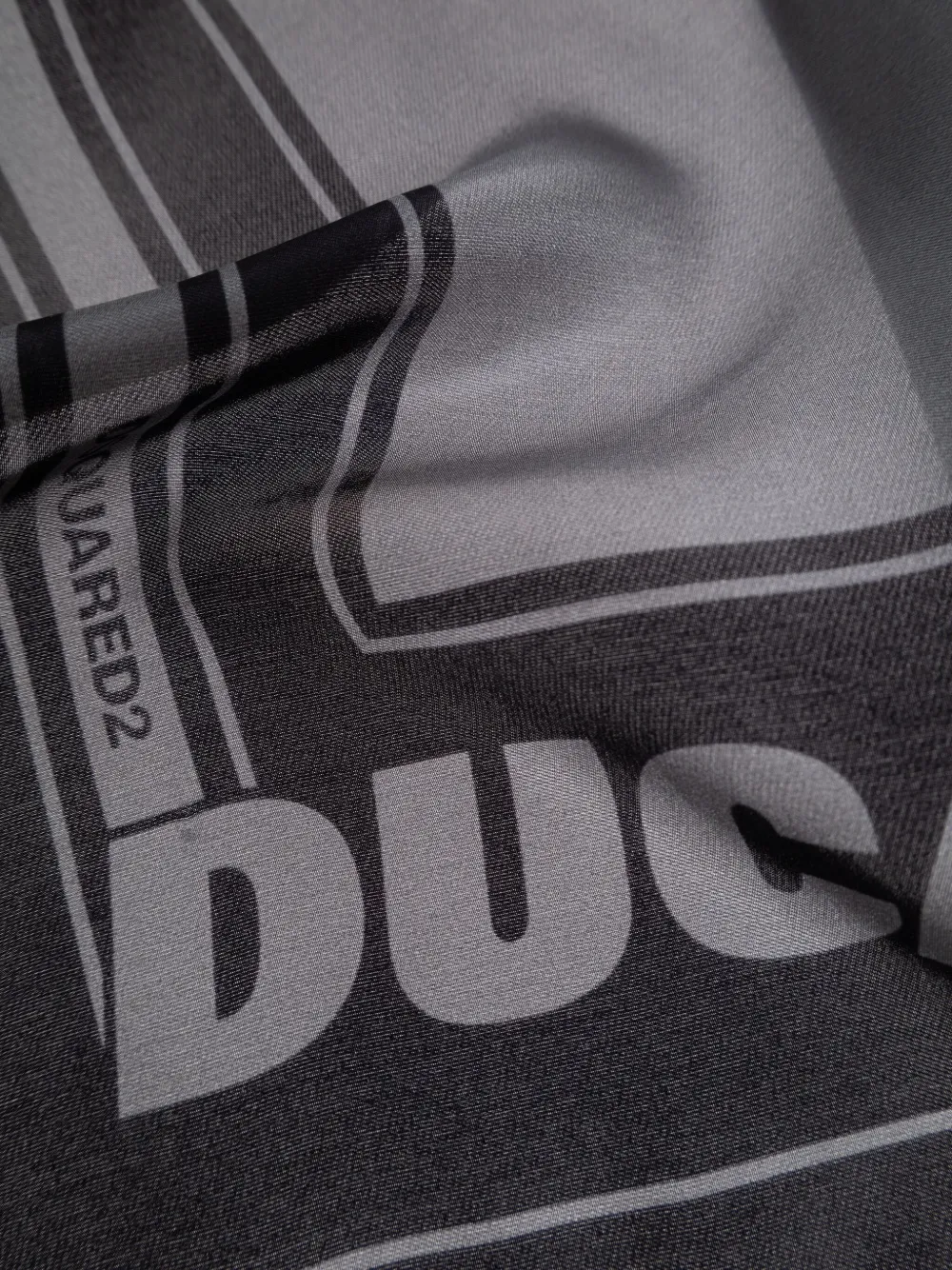 Dsquared2 X Ducati Logo Scarf In Gray