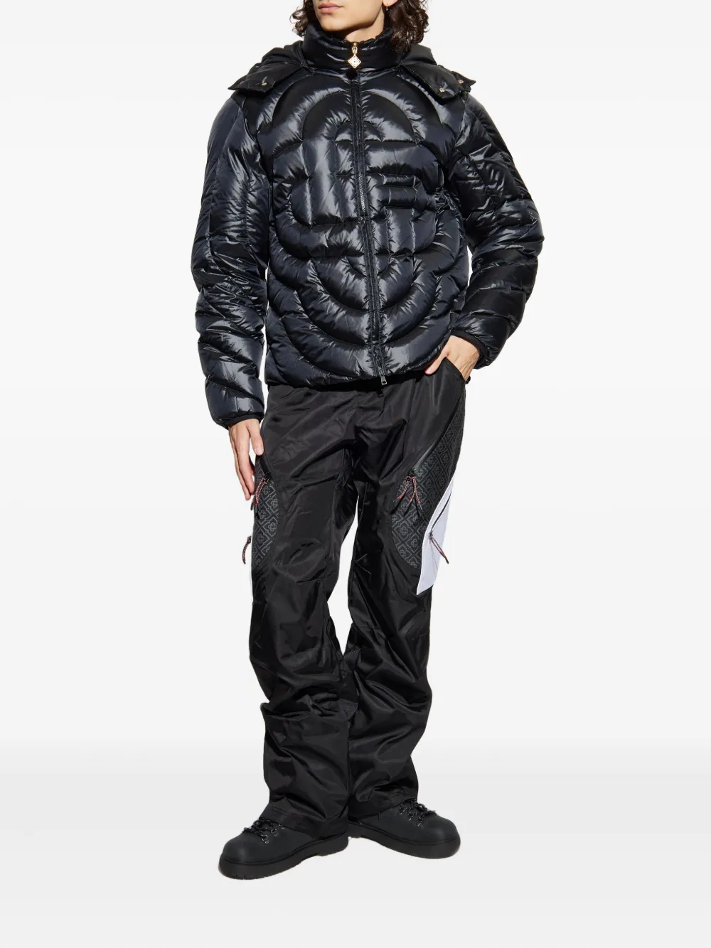 Casablanca monogram panelled trousers | Loose Fit Pants | Image 2