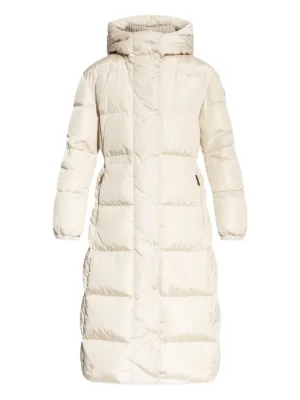 Moncler フーデッド キルティングコート | ニュートラル | FARFETCH JP