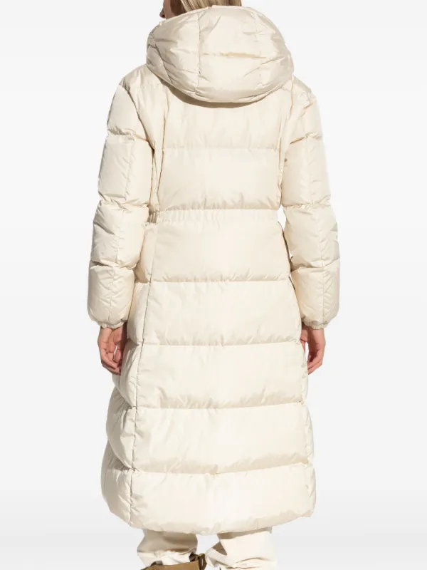 Moncler Chamer フーデッド キルティングコート | ホワイト | FARFETCH JP