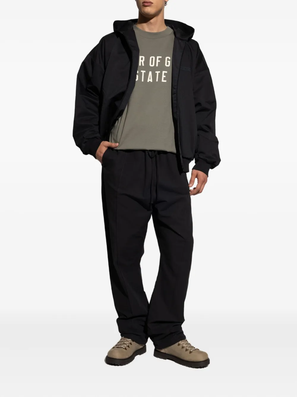 FEAR OF GOD ESSENTIALS Broek met trekkoord - Zwart