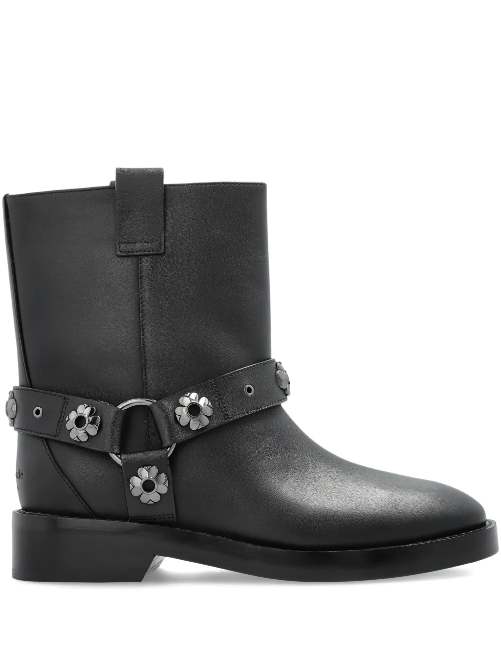 Kate Spade flower-embellished biker boots | Black | Image 1