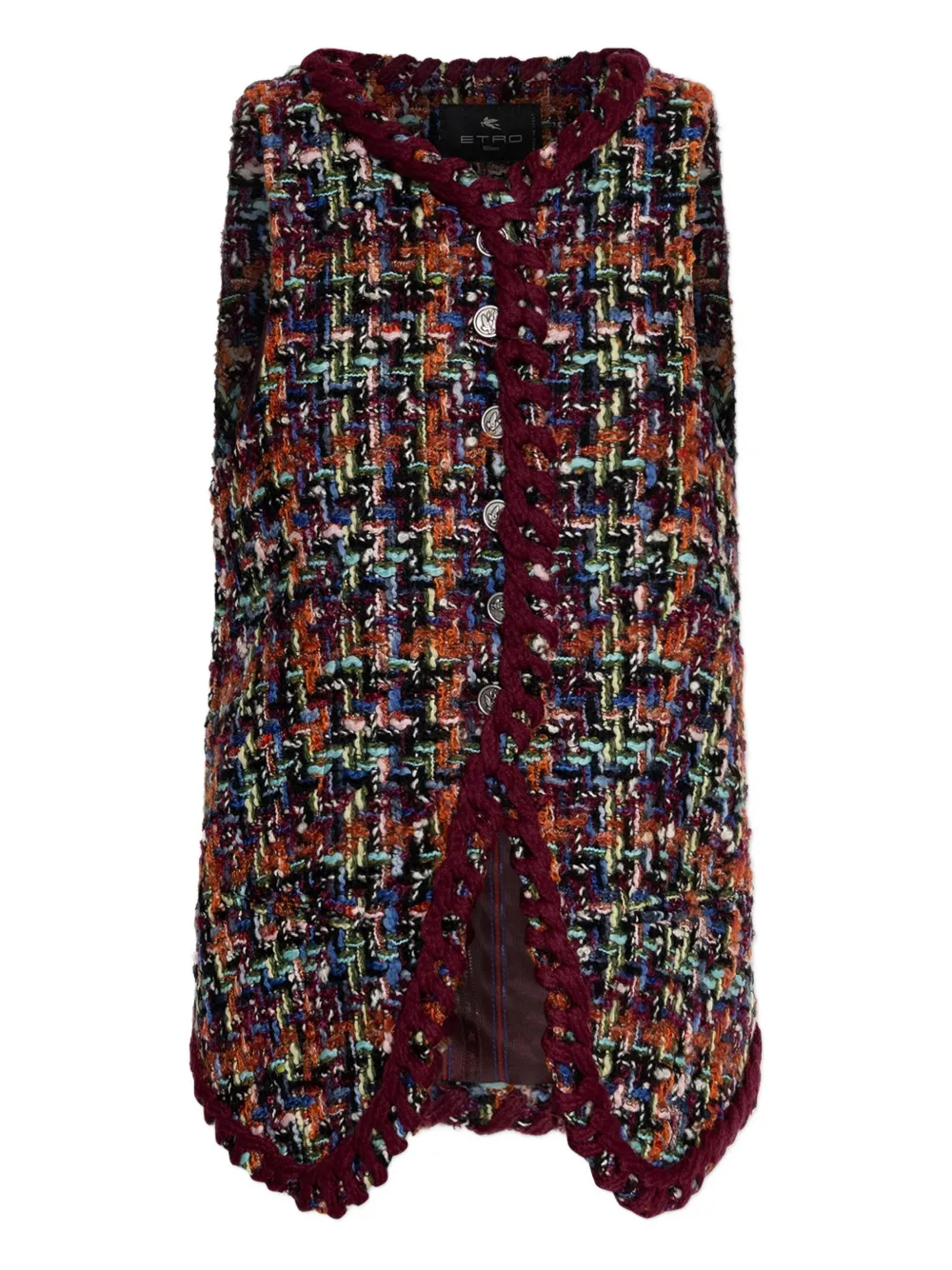 Etro Sleeveless Vest In Multi