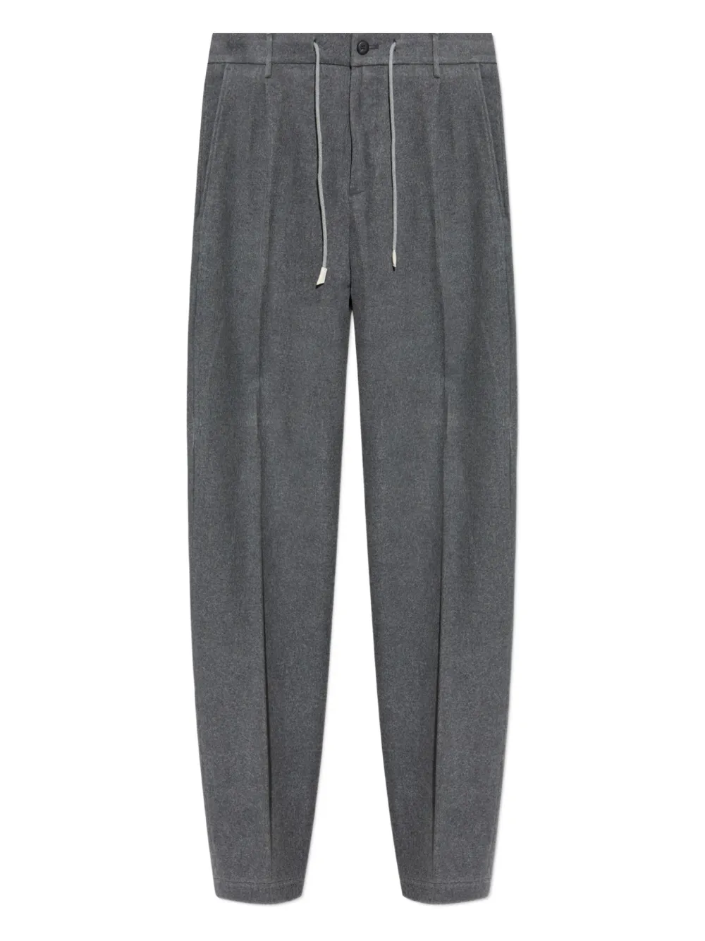 Eleventy pleated drawstring trousers | Grey | Image 1