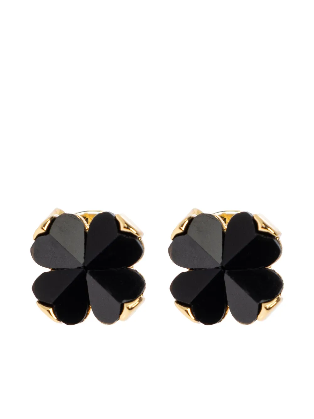 Kate Spade Spade Flower Stud Earrings In Black