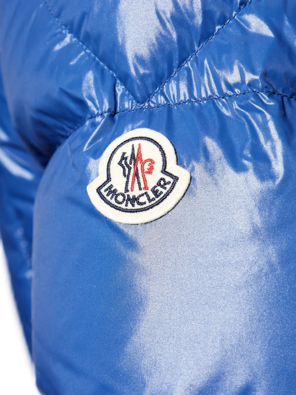 Moncler Serfanto Hooded Puffer Jacket In Blue