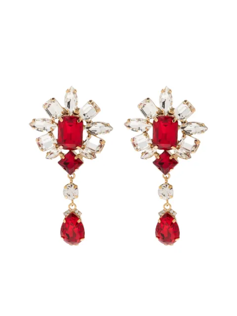 DSQUARED2 snakeskin-effect hoop earrings