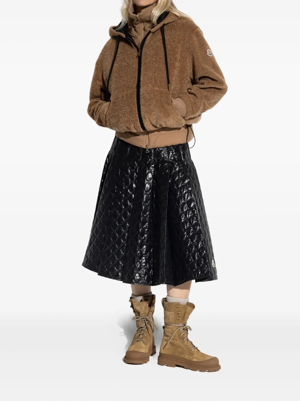 Moncler hooded teddy fleece jacket | Faux Fur & Shearling Jackets | Image 2