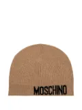 Moschino logo-detail beanie hat - Neutrals