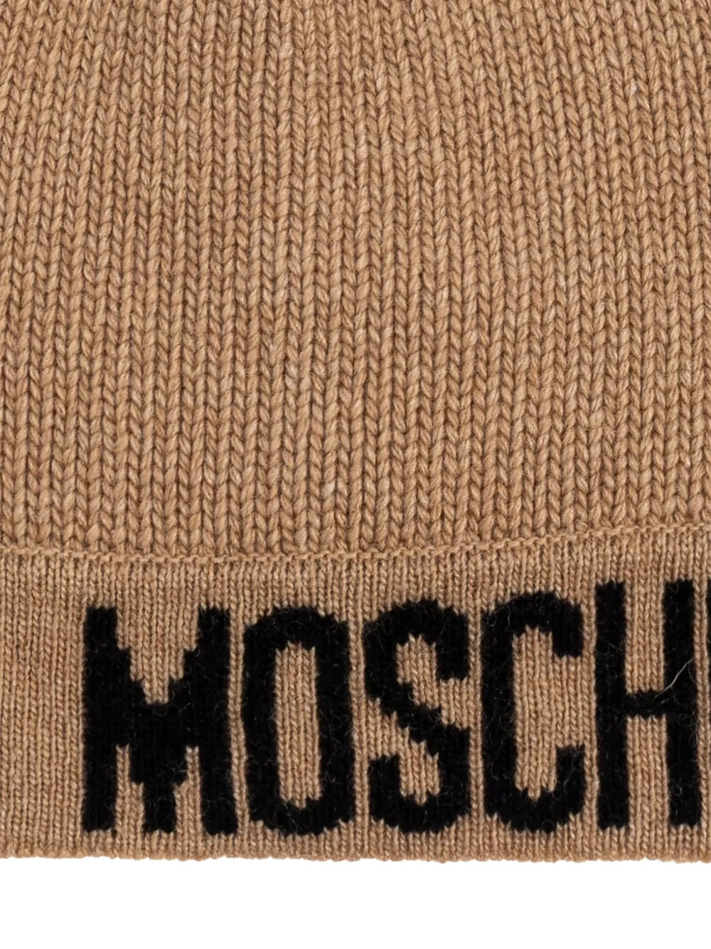 Moschino Muts met logodetail Beige