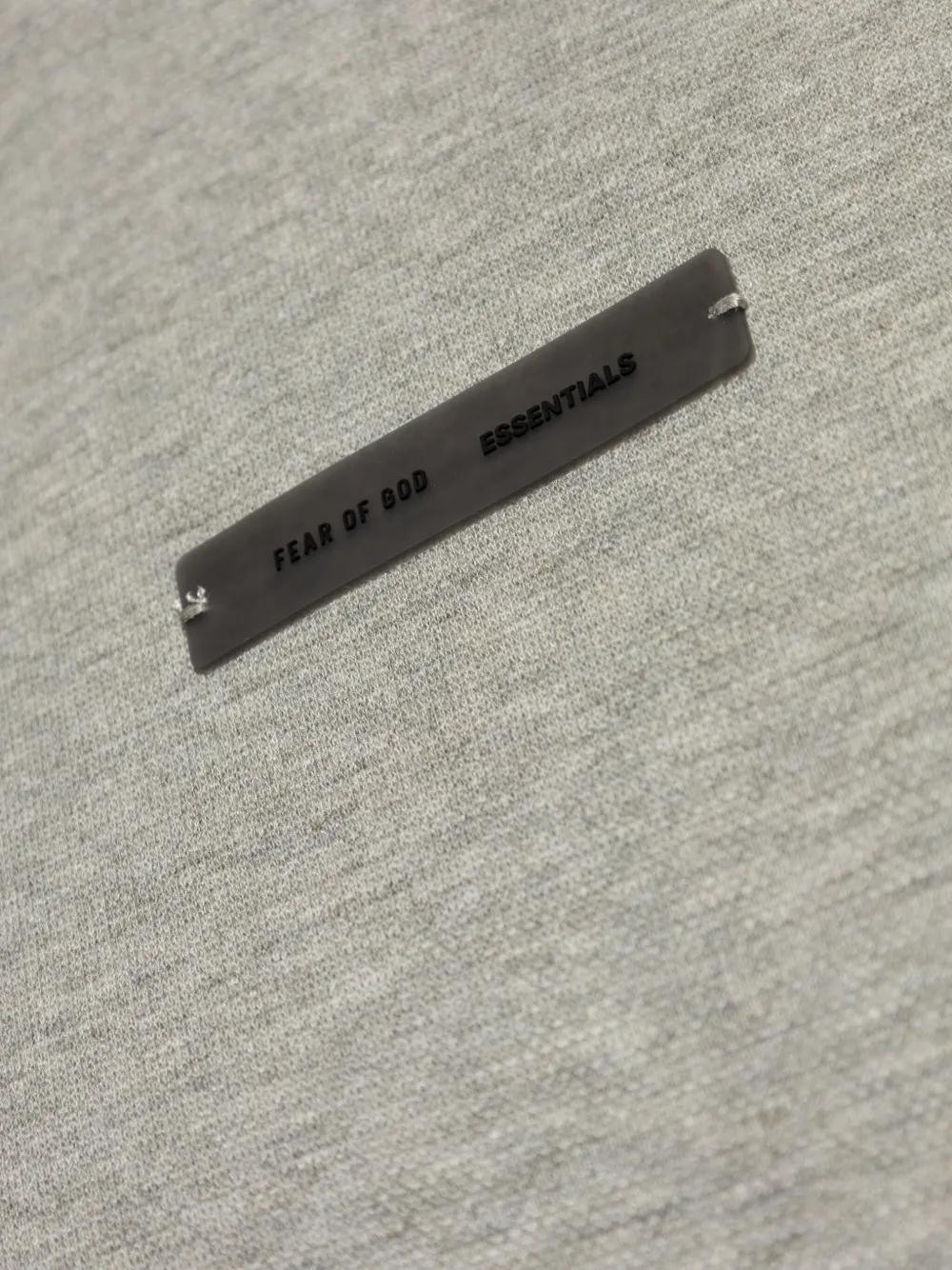 Essentials Logo-plaque Short-sleeve T-shirt In Gray