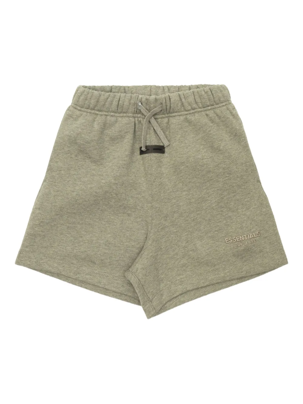 Essentials Kids' Elasticated-waist Logo Shorts In Green