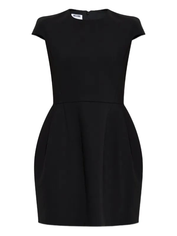 black mini maternity dress Elysia Cap Sleeve Mini Dress in Black & Green Floral