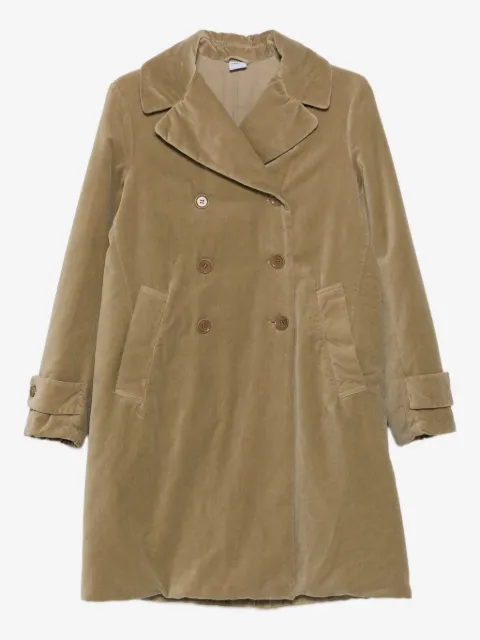 ASPESI double-breasted velvet coat