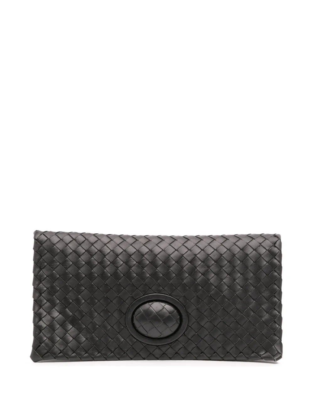Bottega Veneta Pre-Owned 2012-2025 Nappa Intrecciato Turn Lock clutch Bottega Veneta Pre-Owned 2012-2025 Nappa Intrecciato Turn Lock clutch