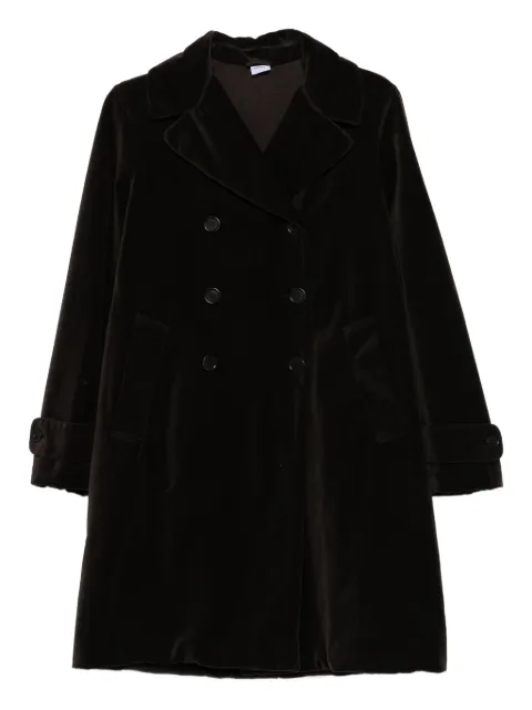 ASPESI double-breasted velvet coat