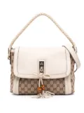 Gucci Pre-Owned 2016-2025 GG Canvas Bella Flap satchel - Brown
