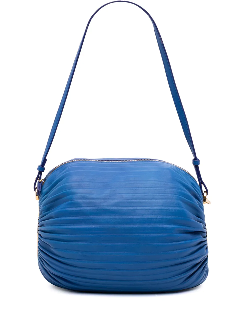 Loewe Pre-Owned 2021 Pleated Nappa Bracelet Pouch shoulder bag - ブルー Loewe Pre-Owned 2021 Pleated Nappa Bracelet Pouch shoulder bag - ブルー