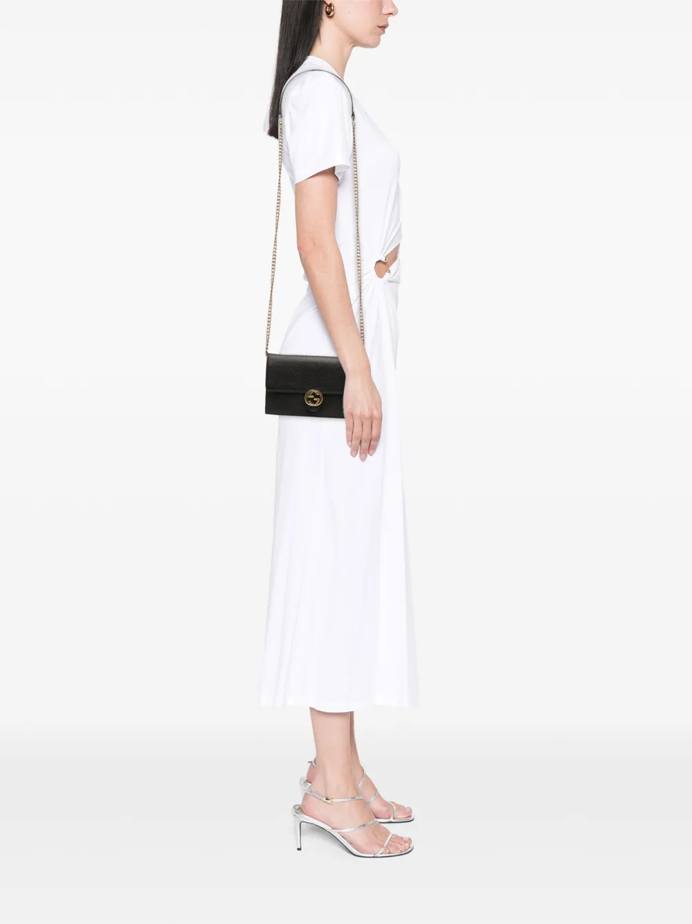 Gucci Pre-Owned 2016-2025 Leather Interlocking G Dollar Wallet on Chain crossbody bag | Pre-Owned | Image 2