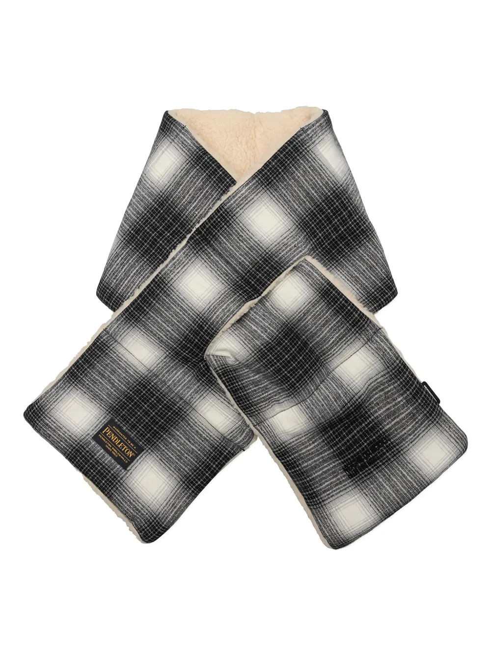 Neighborhood x Pendleton geruite muffler - Zwart