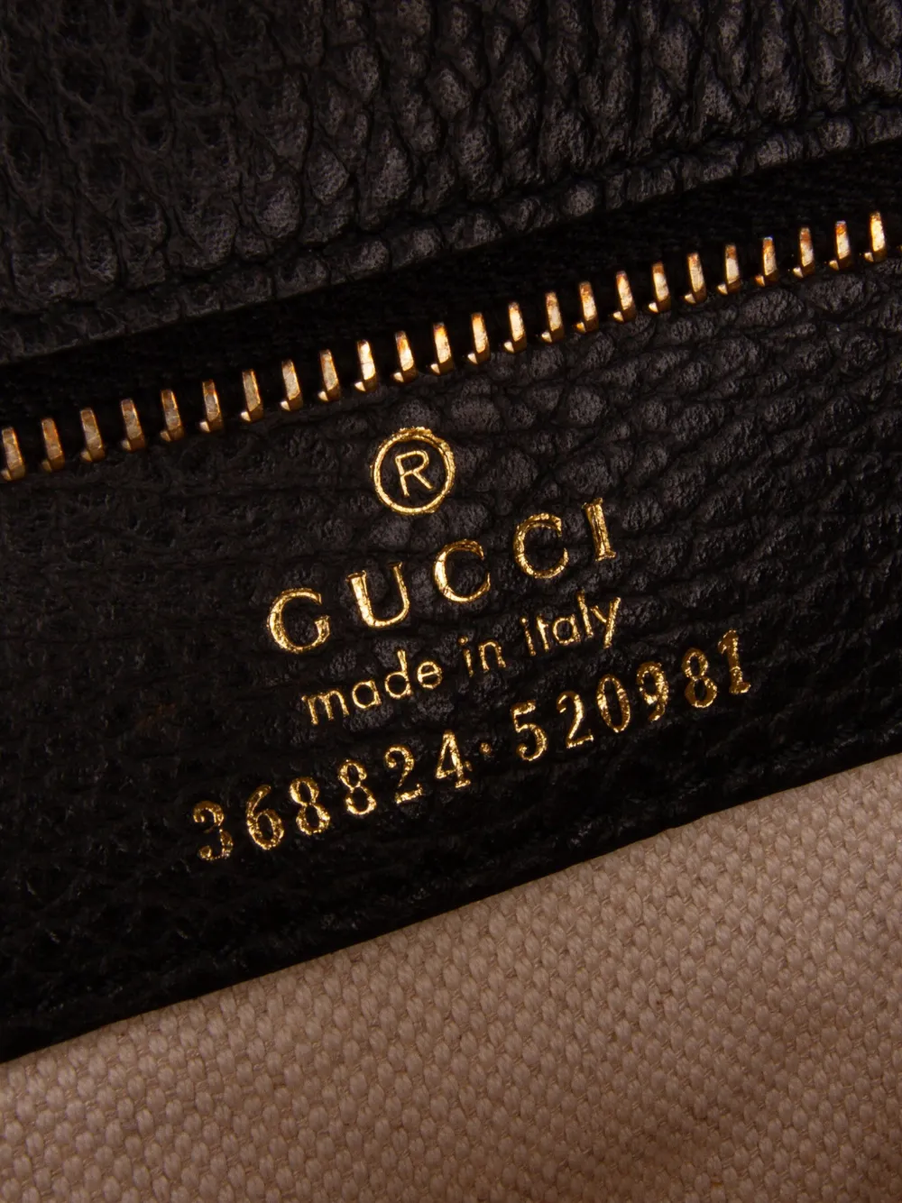 Pre-owned Gucci 2016-2025 Leather Swing Convertible Tote Satchel In Black