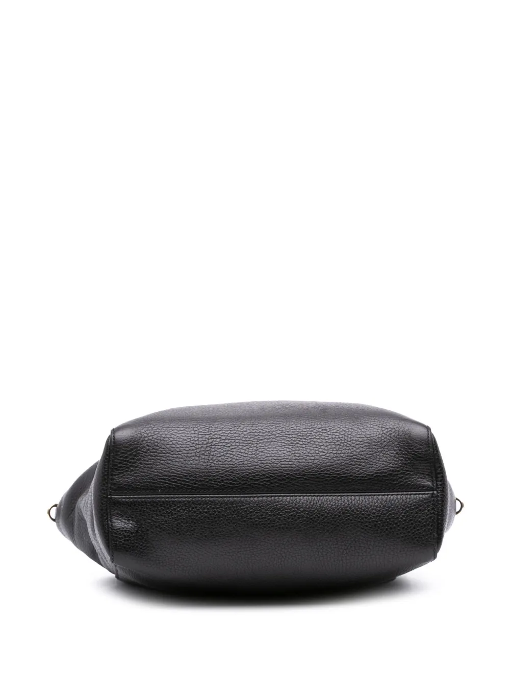 Pre-owned Gucci 2016-2025 Leather Swing Convertible Tote Satchel In Black