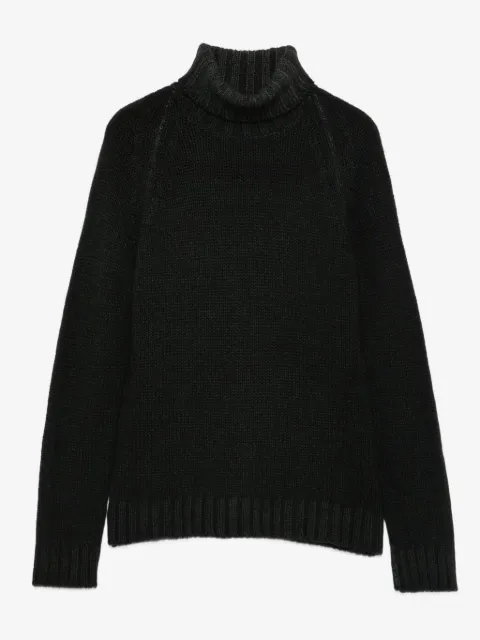 base turtleneck ribbed sweater