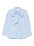 ARCHIVIO 67 pussy-bow long-sleeved shirt - Blue