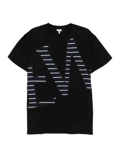 LOEWE striped-logo T-shirt