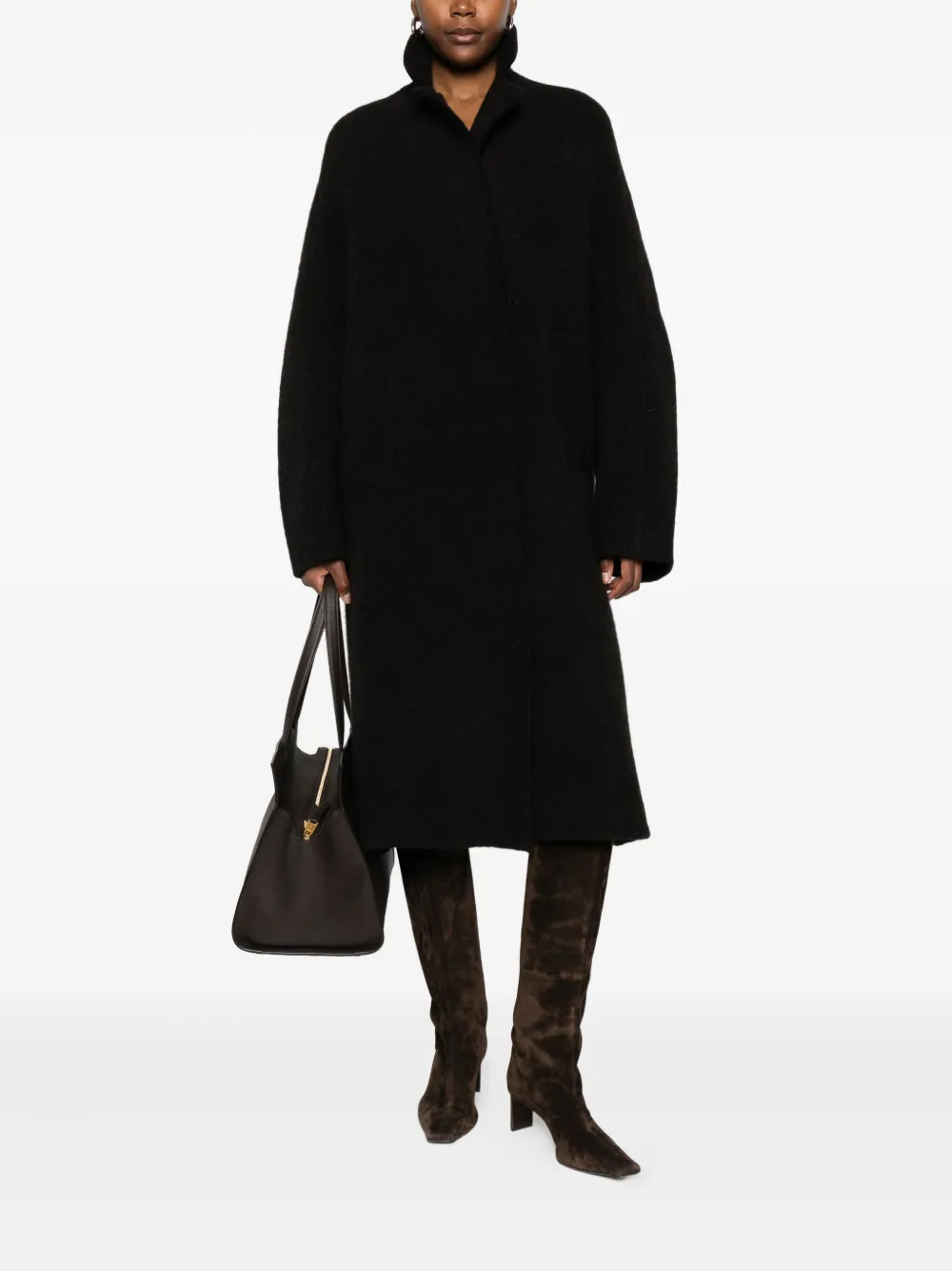 Boboutic lapel-collar wool coat | Single Breasted Coats | Image 2