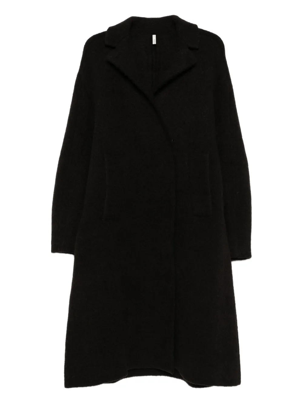 Boboutic lapel-collar wool coat | Black | Image 1