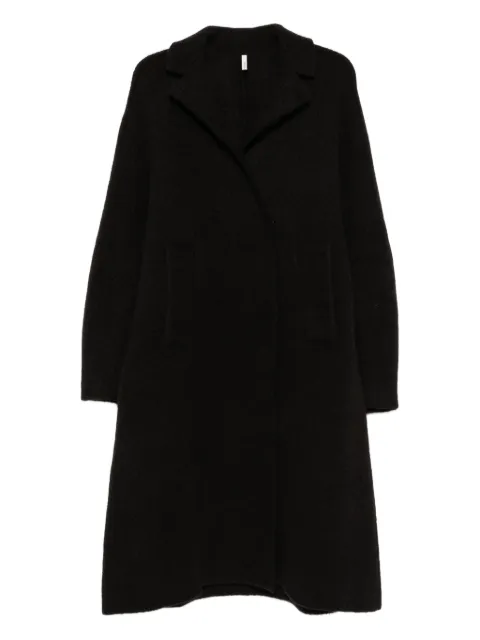 Boboutic lapel-collar wool coat