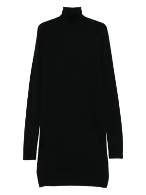 Dress / JNBY Long-Sleeved Sweater Wool Dress Black / Xs