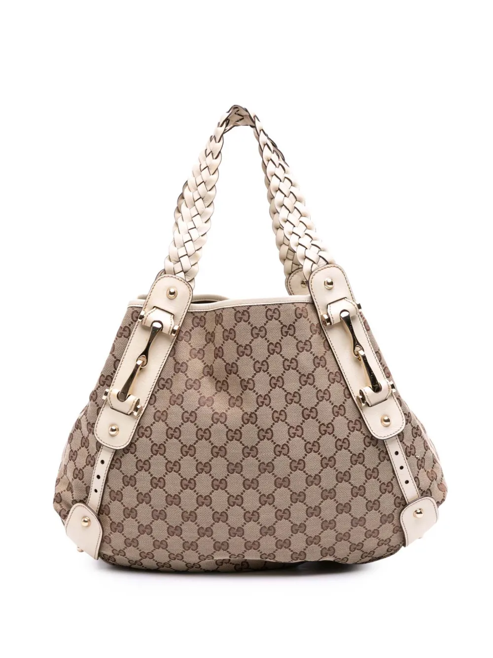 Gucci Pre-Owned 2000-2015 GG Canvas Horsebit Pelham shoulder bag - Gucci Pre-Owned 2000-2015 GG Canvas Horsebit Pelham shoulder bag -
