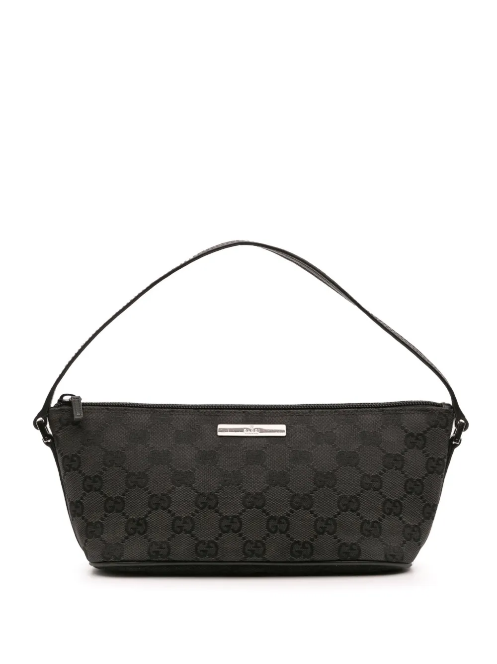 Gucci Pre-Owned 2000-2015 GG Canvas Boat shoulder bag - ブラック Gucci Pre-Owned 2000-2015 GG Canvas Boat shoulder bag - ブラック