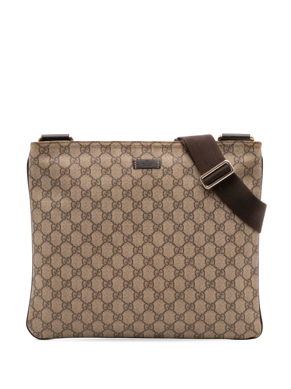 Gucci Pre-Owned 2016-2025 GG Supreme crossbody bag - ブラウン Gucci Pre-Owned 2016-2025 GG Supreme crossbody bag - ブラウン