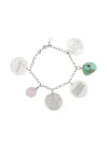 Raf Simons medaillon-pendant bracelet - Silver