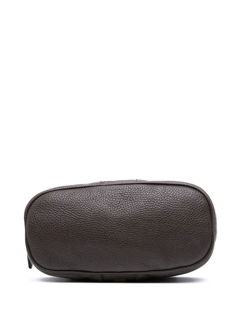 Pre-owned Gucci 2016-2025 Mini Leather Web Dome Satchel In Brown