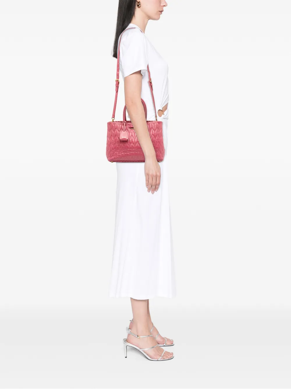 Miu Miu Pre-Owned 2021-2025 Matelasse Lambskin satchel | Pre-Owned | Image 2