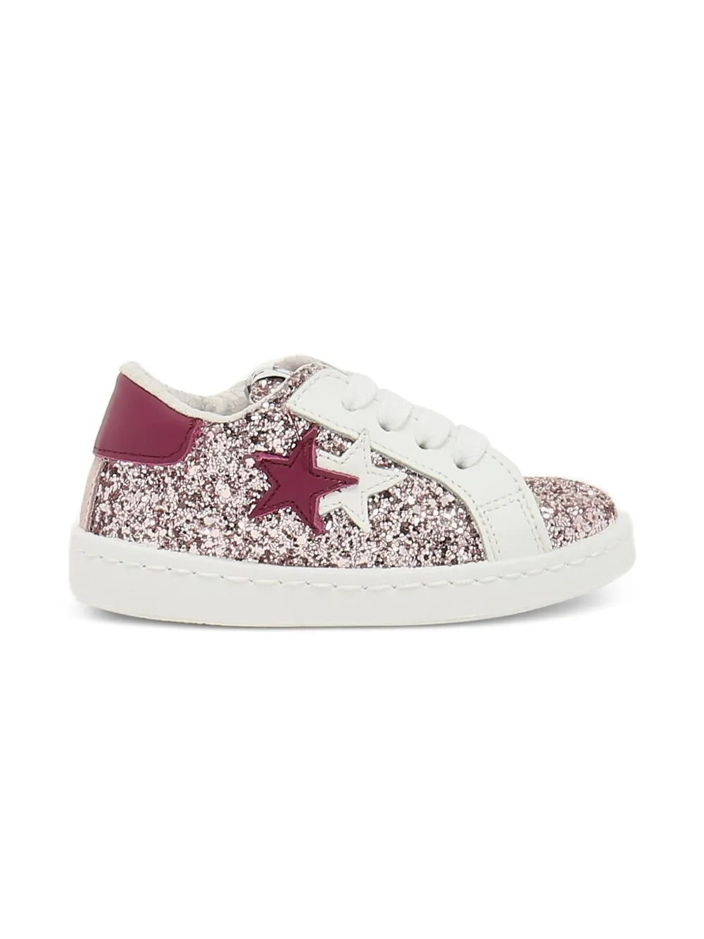 2 Star Kids Sneakers met sterdetail en glitters Roze
